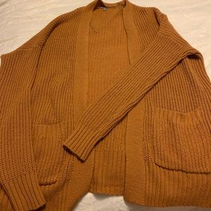 Burnt orange Charlotte Russe cardigan